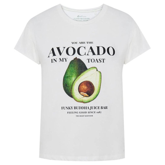 Funky Buddha Γυναικεία κοντομάνικη μπλούζα